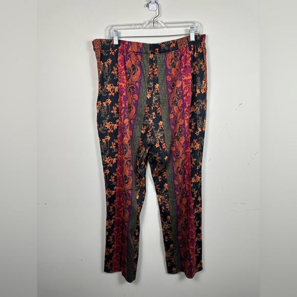 Soft Surroundings Curio Pants Size XL Printed Elastic Waist - Picture 3 of 8